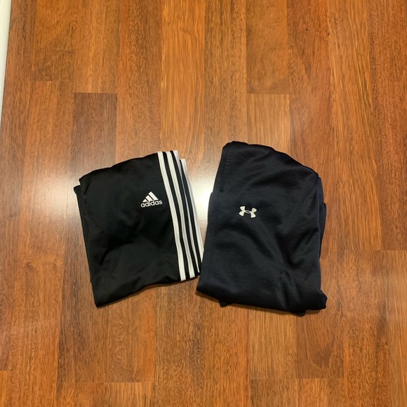 Boys Adidas and Under Armour Athletic pants - Picture 1 of 9